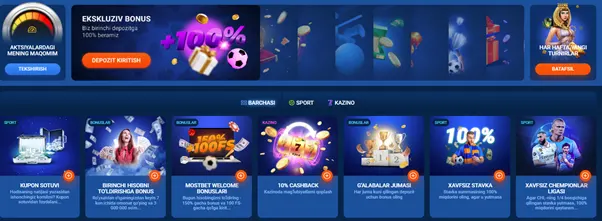 Mostbet bonus dasturi: 