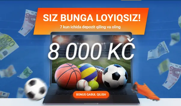 O'zbekistonda Mostbet xush kelibsiz bonusi